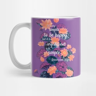 Poetry quote Rabindranath Tagore Mug